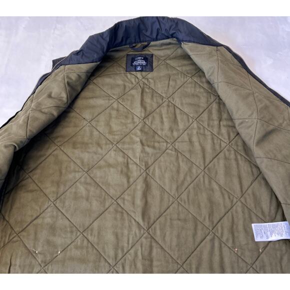 J. Crew Quilted Vest Men's Authentic Outerwear Full Zip Black Size Medium - Picture 5 of 9